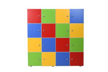 16 Kapaklı Öğrenci Dolabı