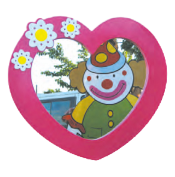 Kalp Figürlü Lavabo Aynası