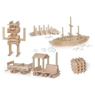 Ahşap Yapı Blokları 200 Parça