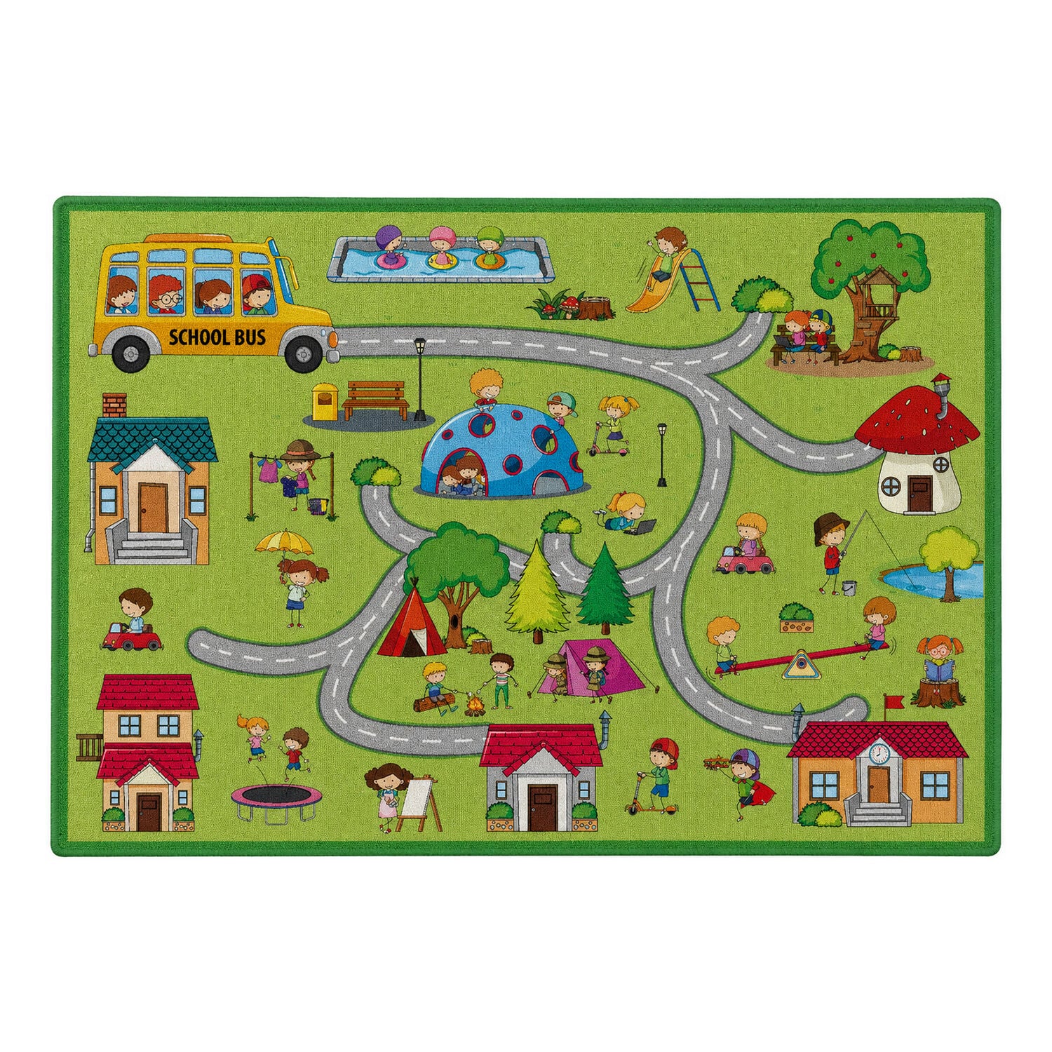ŞEHİR DESENLİ ÇOCUK HALISI200*290CM