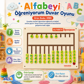 Duvara Monte Matematik Seti