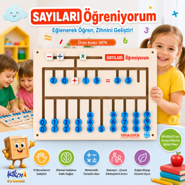 Duvara Monte Matematik Seti