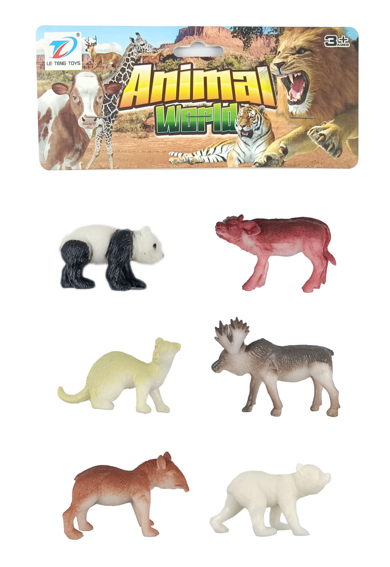 Pvc Orman Hayvanlari 6 lı (8Cm)