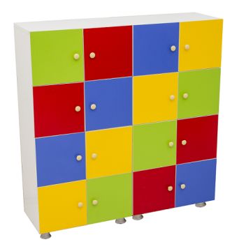 16 Kapaklı Öğrenci Dolabı