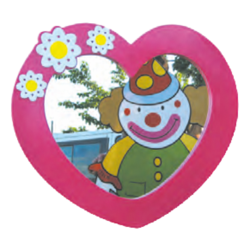 Kalp Figürlü Lavabo Aynası